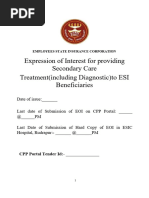 EOI - ESIC Secondary Care Empanelment Guidelines