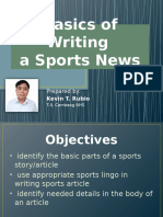 Sports Writing