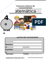 4-Matematica Cuarto Grado Primaria