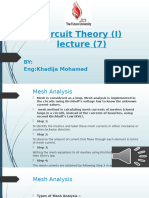 Circuit Theory Lec 7