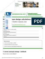 Screw Conveyor Design Calculation - An Engineering Guide