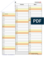 Calendrier 2024 Portrait 4 Pages