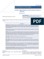 Quality of Life in Women After Vaginal Delivery and Cesarean Section in Armenia