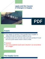 Supply and The Causes of Changes in Supply