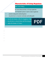 Chapter 1 Characteristics and Classification of Living Organisms 2024