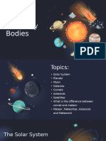 Scale Properties in The Solar System Science Presentation in Midnight Blue White Flat Graphic Style