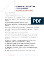 KCSE Agriculture Paper 1 PREDICTION. DR. Rakdafha