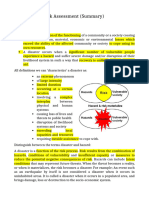 Multi Hazard Risk Assessment (Summary)