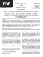 Process For Obtaining Cellulose Acetate From Agricultural By-Products