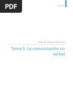 Tema 5 La Comunicacion No Verbal