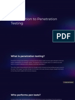 1) Introduction To Penetration Testing