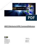 ANSYS 13 Command Reference