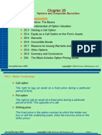 Chapter Organization: Options and Corporate Securities