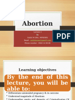 Lecture 3. Abortion For Lecture