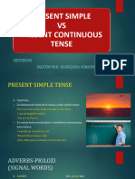 Present Simple Vs Present Continuous Tense