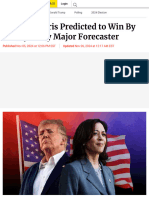 Kamala Harris Predicted To Win by Nearly Every Major Forecaster