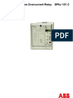 Three-Phase Overcurrent Relay Spaj 131 C: Product Guide