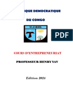 Cours D'entrepreneuriat