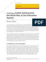 Making Student Achievement The North Star of Our Education System