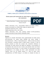 Ácidos Graxos Poli-Insaturados de Cadeia Longa Na Alimentação de