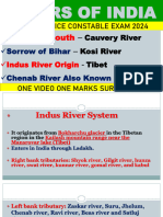 Rivers of India and J&K For JK Police Constable Exam 2024