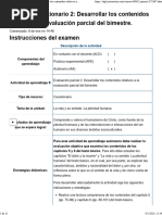 Examen (AAB02) Cuestionario 2 Desarrollar Los Contenidos Relativos A La Evaluación Parcial Del Bimestre.