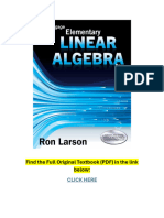 Elementary Linear Algebra 8th Edition Textbook