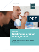 White Paper Starting Up Product Management Draft 0