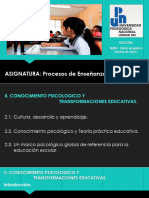 Conocimiento Psicologico y Trasformaciones Educativas