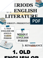 Group 1 Report Old English To Renaissance