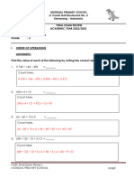 (Answer Key) Math Final Exam Review