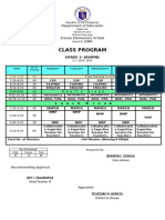 G2 Class Program 2024 2025 MATATAG