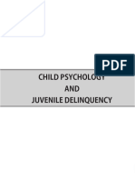 bCHILD PSYCHOLOGY AND JUVENILE DELINQUENCY