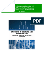 PDF Emotions in Culture and Everyday Life Conceptual Theoretical and Empirical Explorations 1 Edition Michael Hviid Jacobsen Download