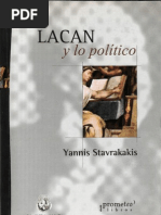 Stavrakavis, Yannis - Lacan y Lo Político