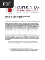 HB 1776, The Property Tax Independence Act: Frequently Asked Questions (Faqs)