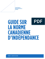 Guide Norme Canadienne Independence - FR