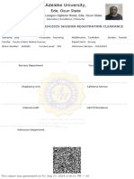 First Semester, 2024 2025 Session Registration Clearance Jolly Anointing Tarikeden