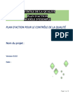 Plan D'action Pour Le Contrôle de La Qualité