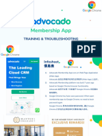 Training - Advocado Membership App (RS Group)