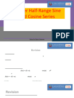 Half Range Sine and Cosine Series