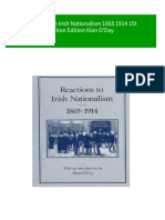 Reactions To Irish Nationalism 1865 1914 1St Edition Edition Alan O'Day Download PDF