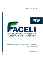 EDITAL 030 2023 Processo Seletivo VEST FACELI 2023 2