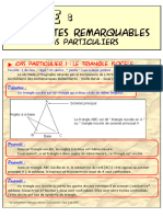 Droites Remarquables - Cas Particuliers