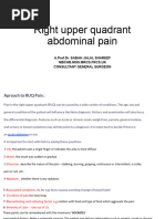 RUQ Abdominal Pain