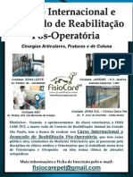 Curso Internacional e Avançado de Reabilitação Pós-Operatória - FISIO CAREPET