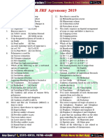 ICAR JRF Agronomy 2019