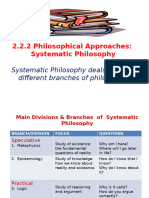 2.2 Systematic Philosophy