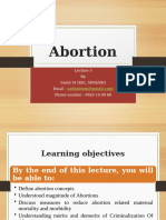 Lecture 3. Abortion For Lecture