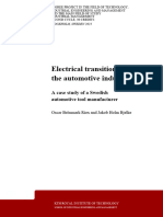 Electrical Transition of Atuomotive Industry A Case Study of A Swedish Atuomotive